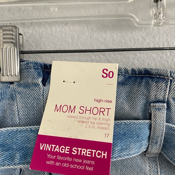 SO High Rose Vintage Stretch Mom Short Sz 17 - Picture 4 of 8